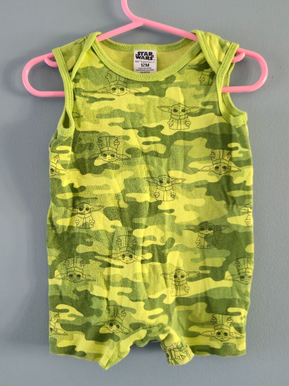 Star Wars Baby Yoda Baby Romper 12m